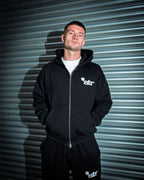 STR Clover Heavyweight Zip Up Hoodie (Black)