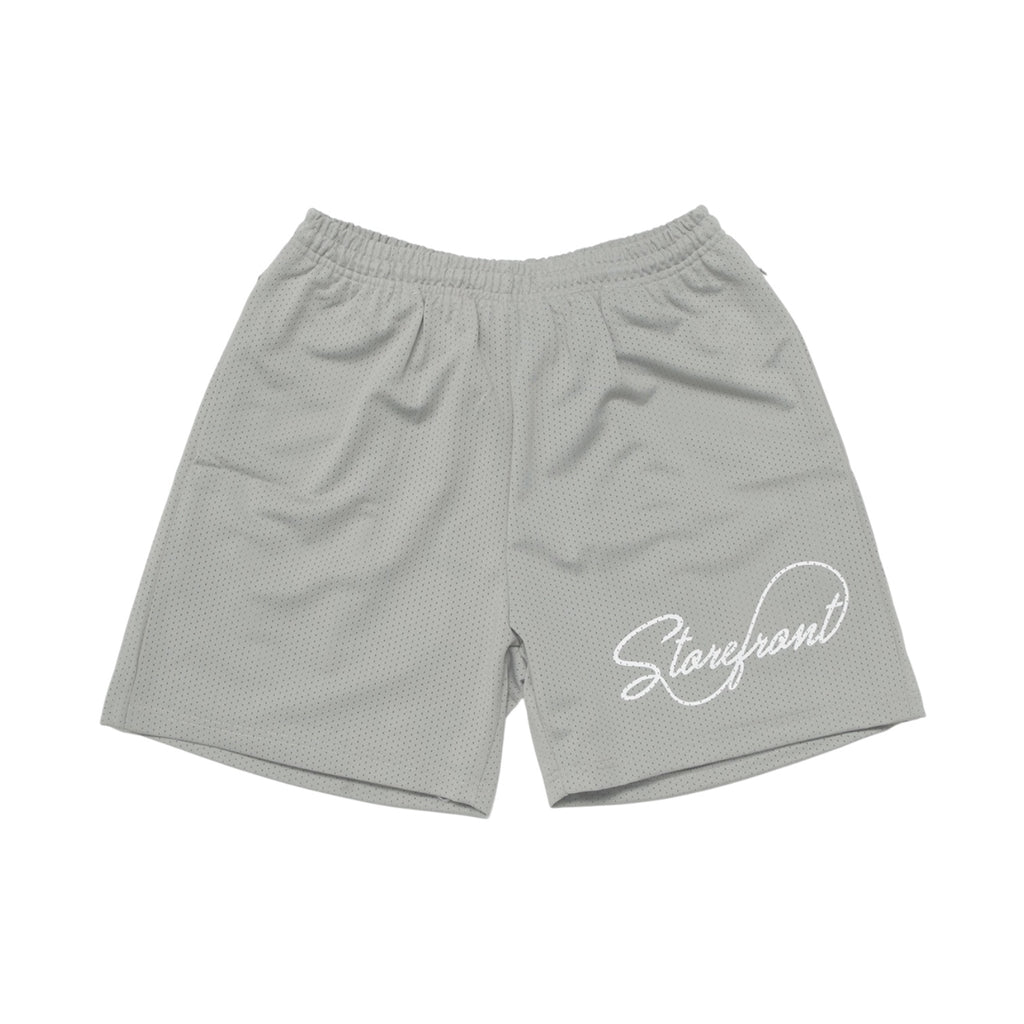 Script Mesh Shorts (Grey)