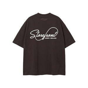 Script Logo Tee (Chocolate)