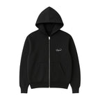 Mini-Script Zip Up Hoodie (Black)