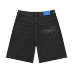 Chainstitch Denim Short (Washed Black)