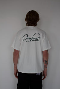 Script Logo Tee (White/Green)