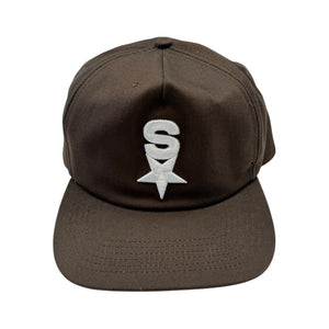 Star 6 Panel Cap (Brown)