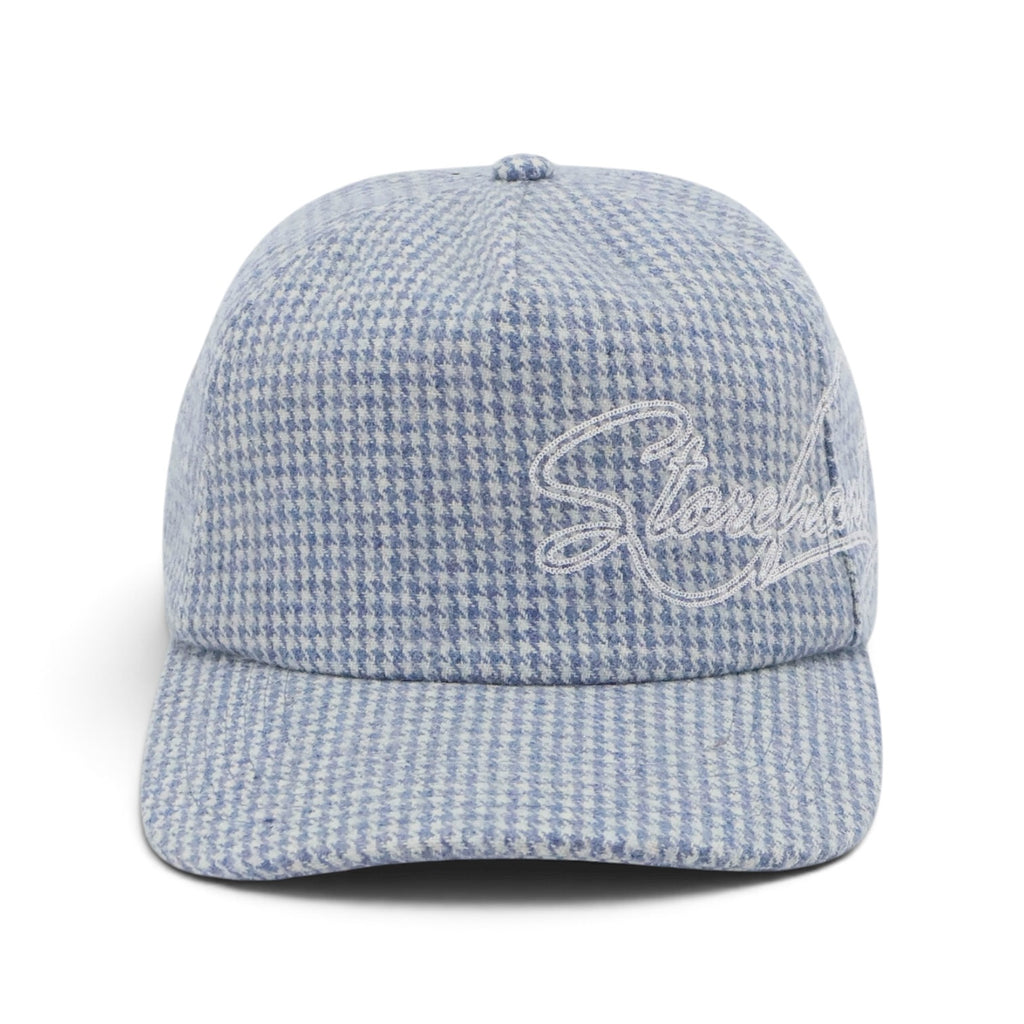 Script Houndstooth Cap (Blue)