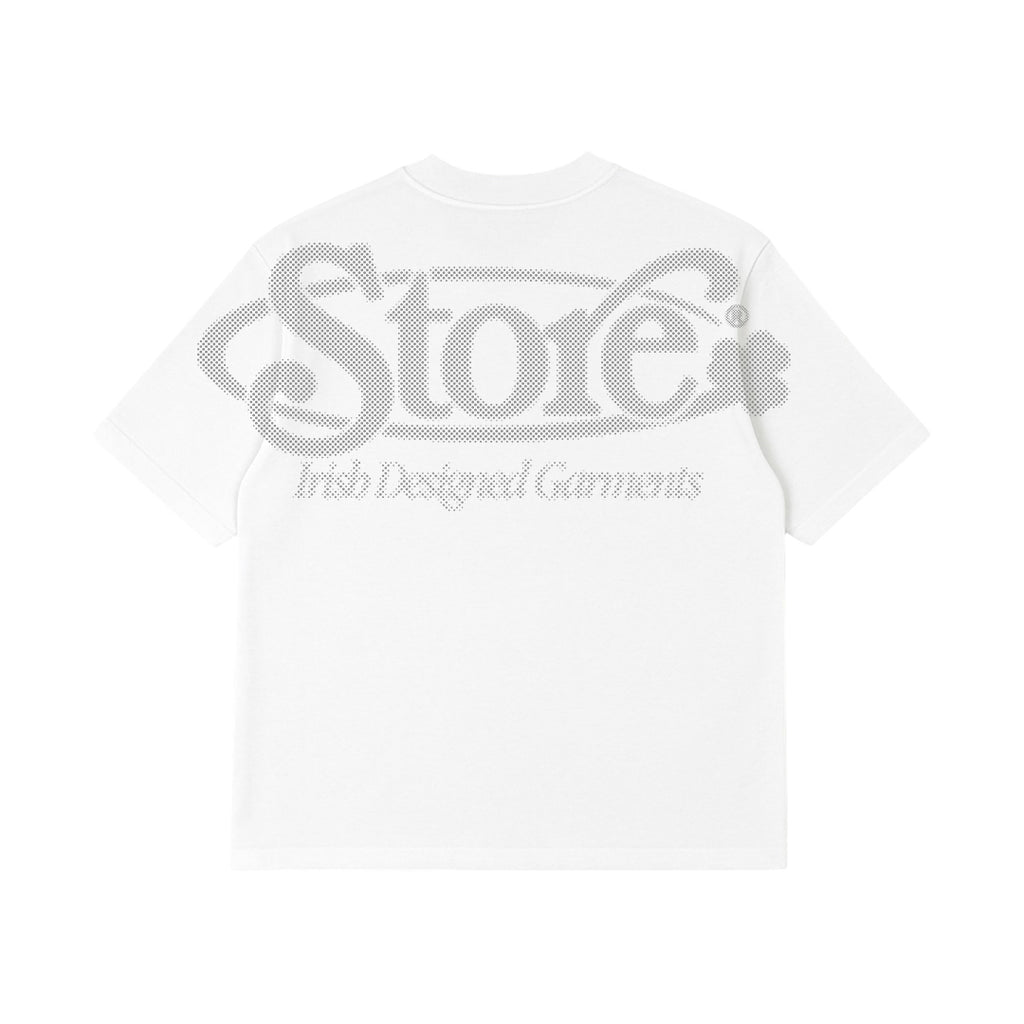 Three Leaf Halftone T-Shirt (White)