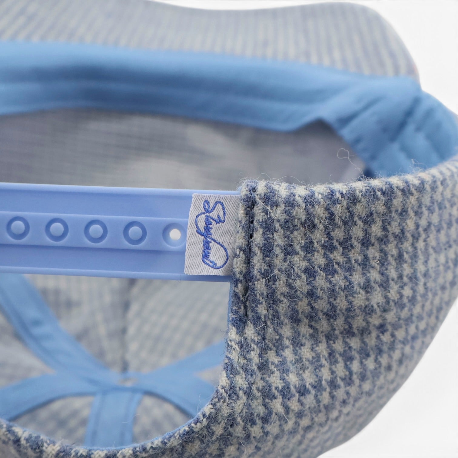Script Houndstooth Cap (Blue)