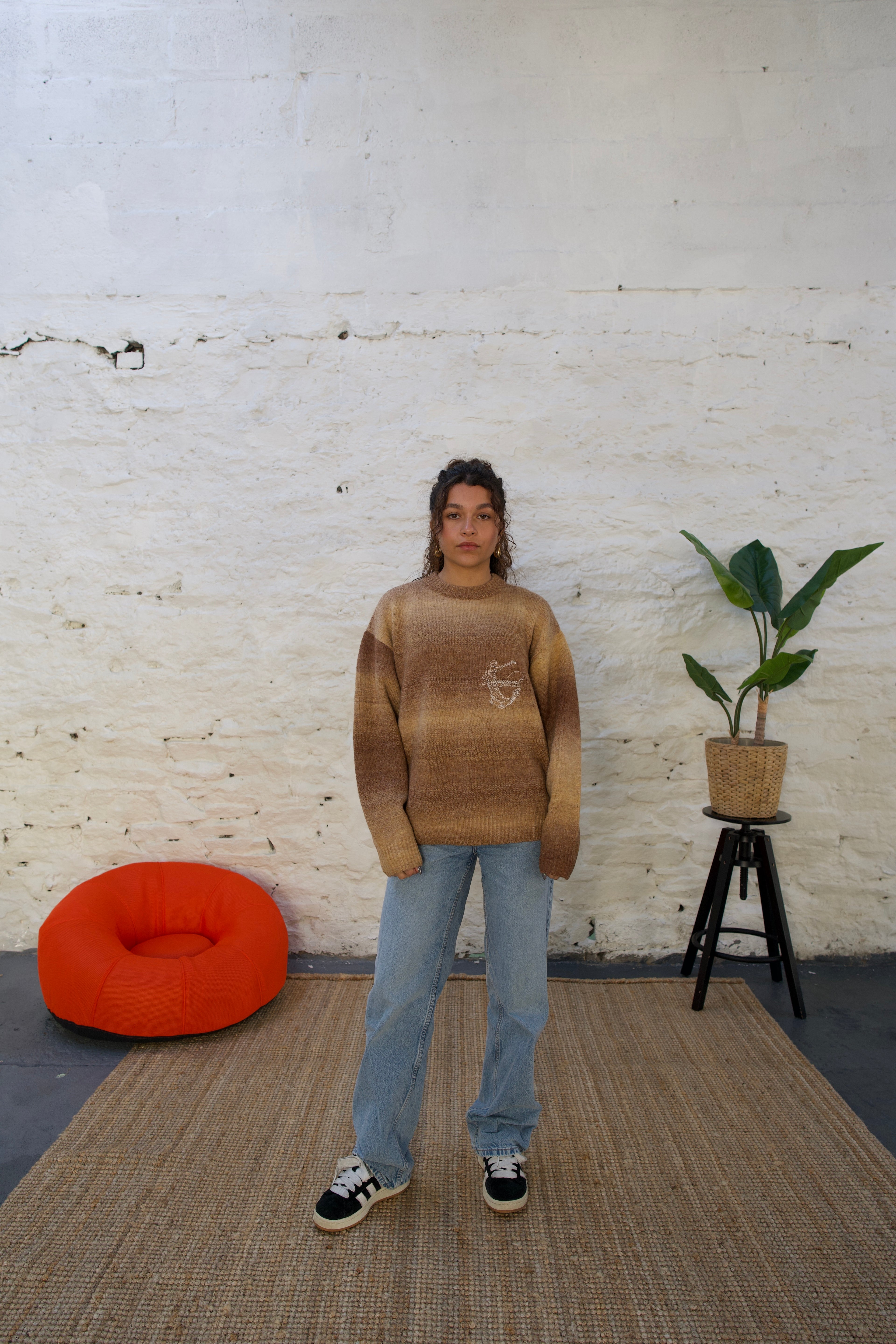 Ombré Mohair Knit (Sand)