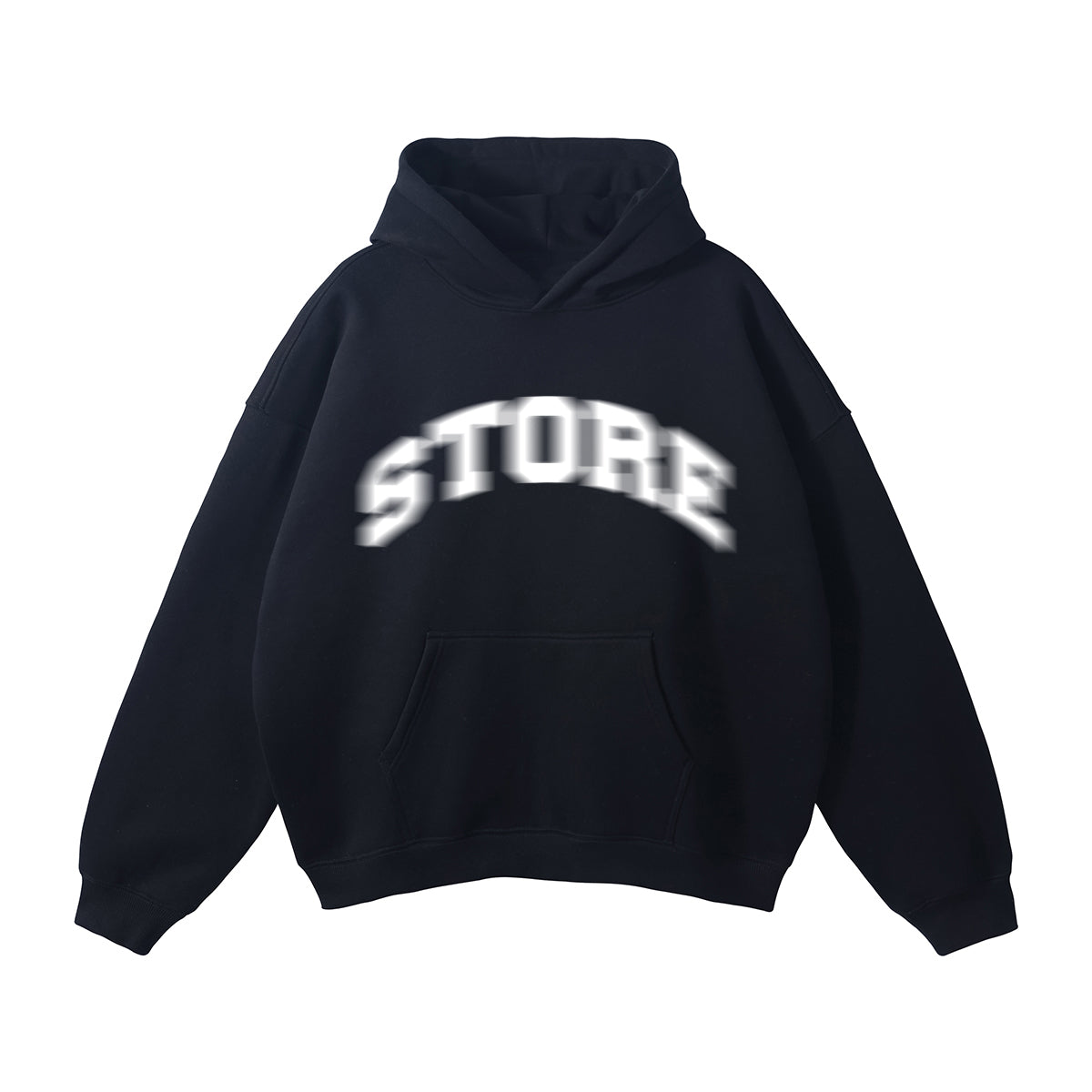 Distorted Store Hoodie (Black)