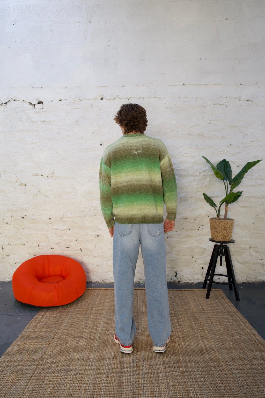 Ombré Mohair Knit (Green)
