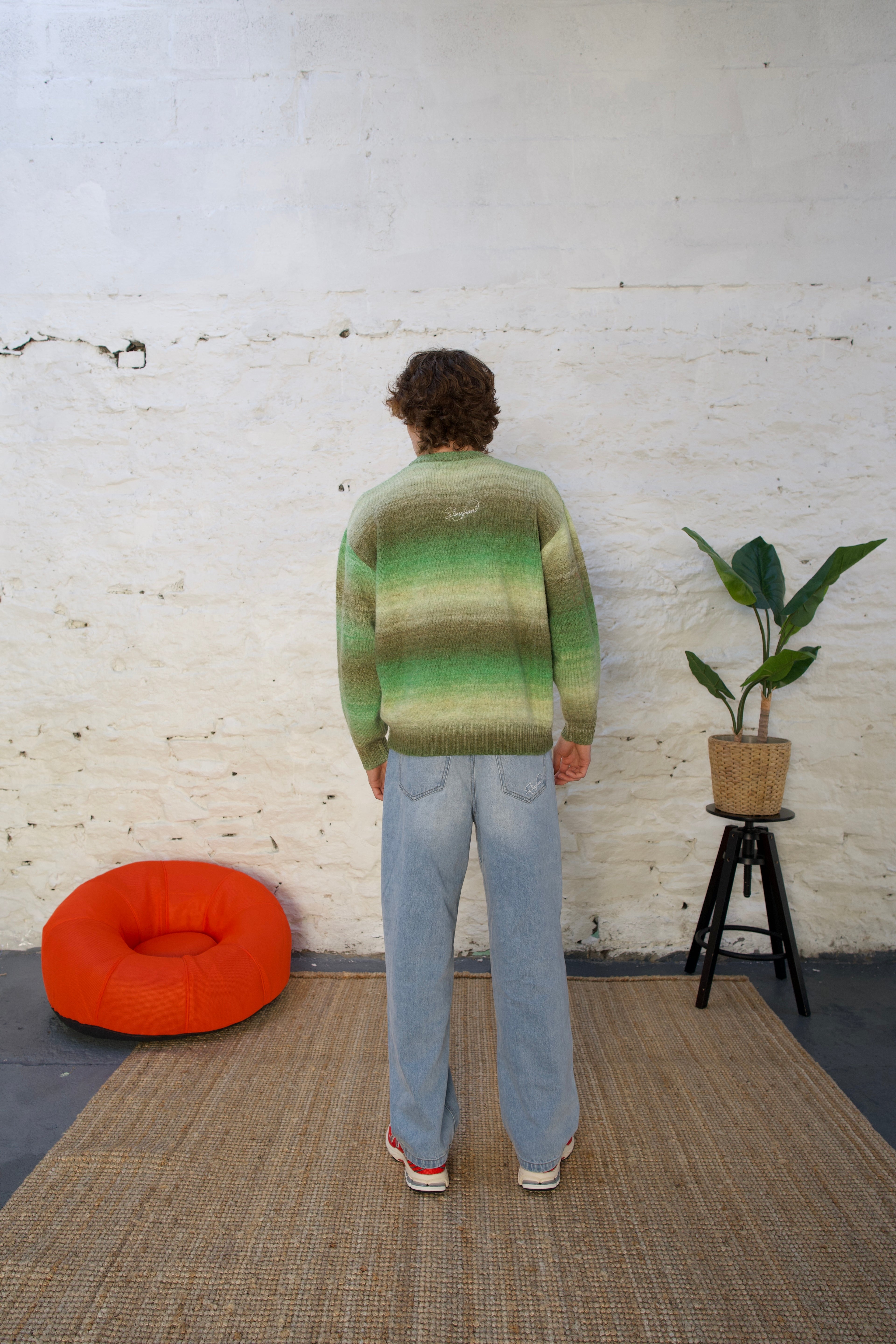Ombré Mohair Knit (Green)