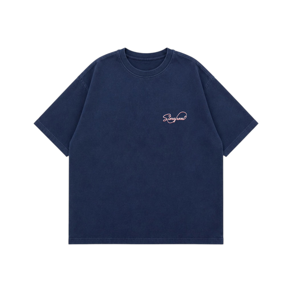 Vintage Script T-Shirt (Washed Navy)