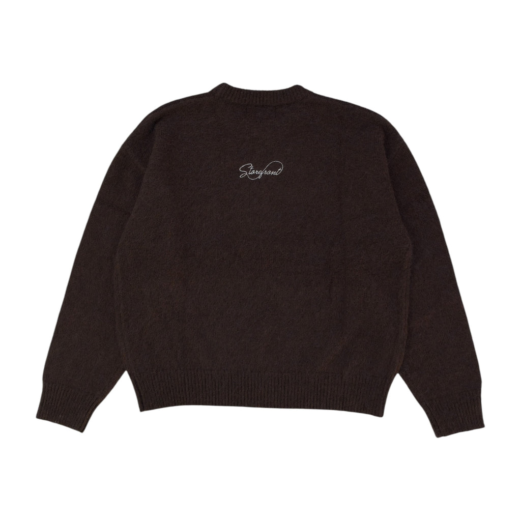 Solid Mohair Knit (Brown)