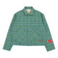 Plaid Lined Overshirt (Green)