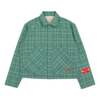 Plaid Lined Overshirt (Green)