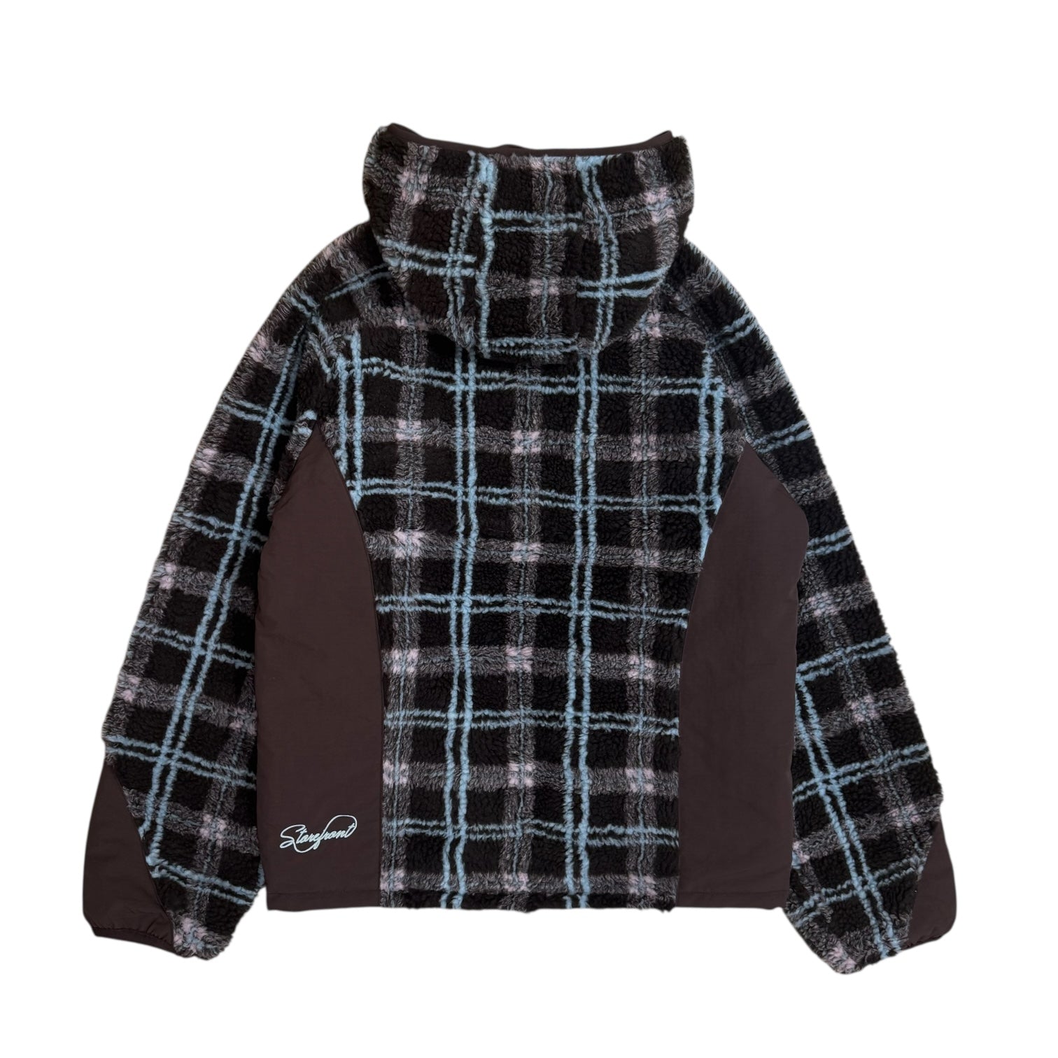 Reversible Sherpa Jacket (Brown Plaid)