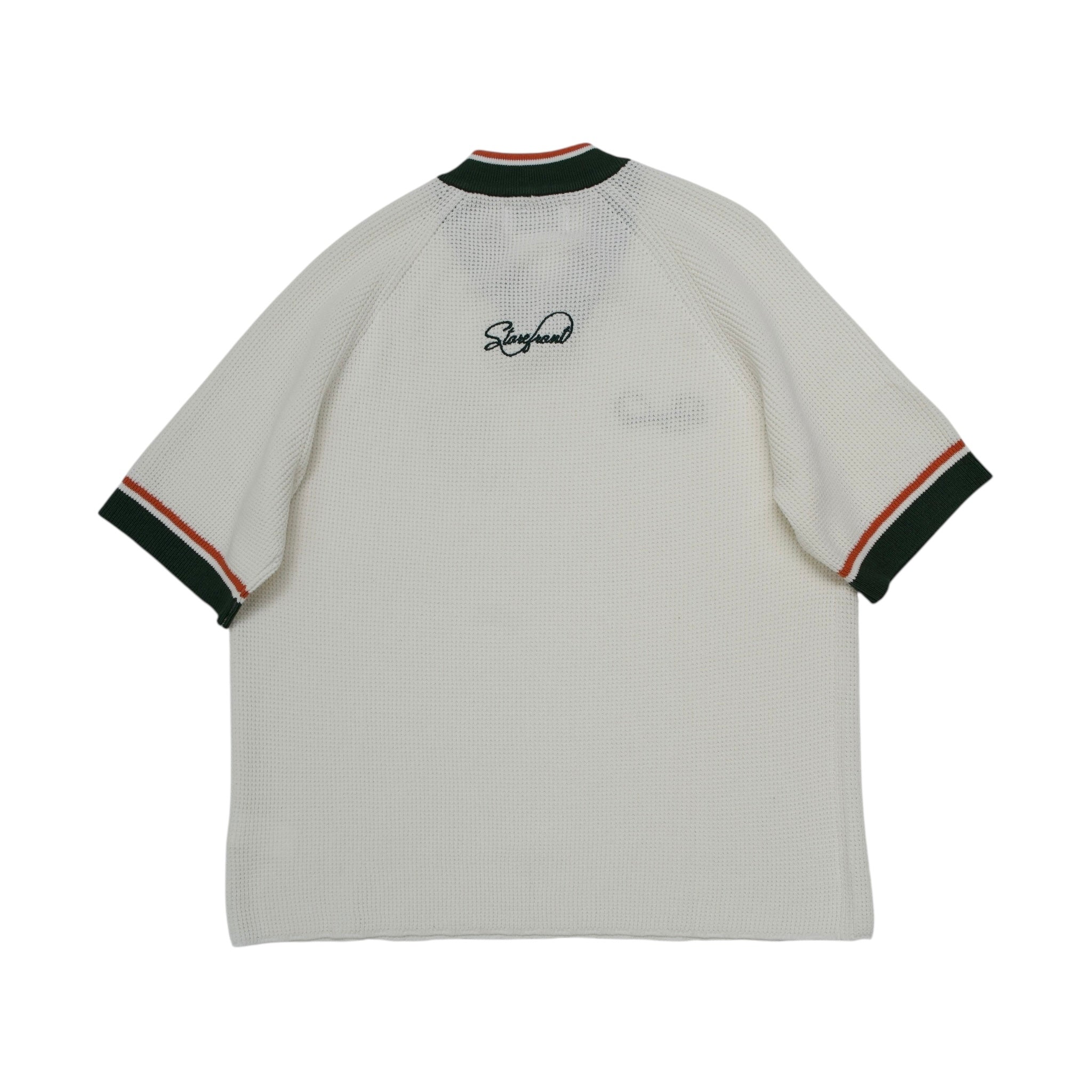 Waffle Jersey Knit Short Sleeve (Off White)