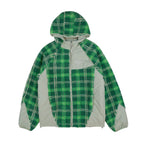 Reversible Sherpa Jacket (Green Plaid)