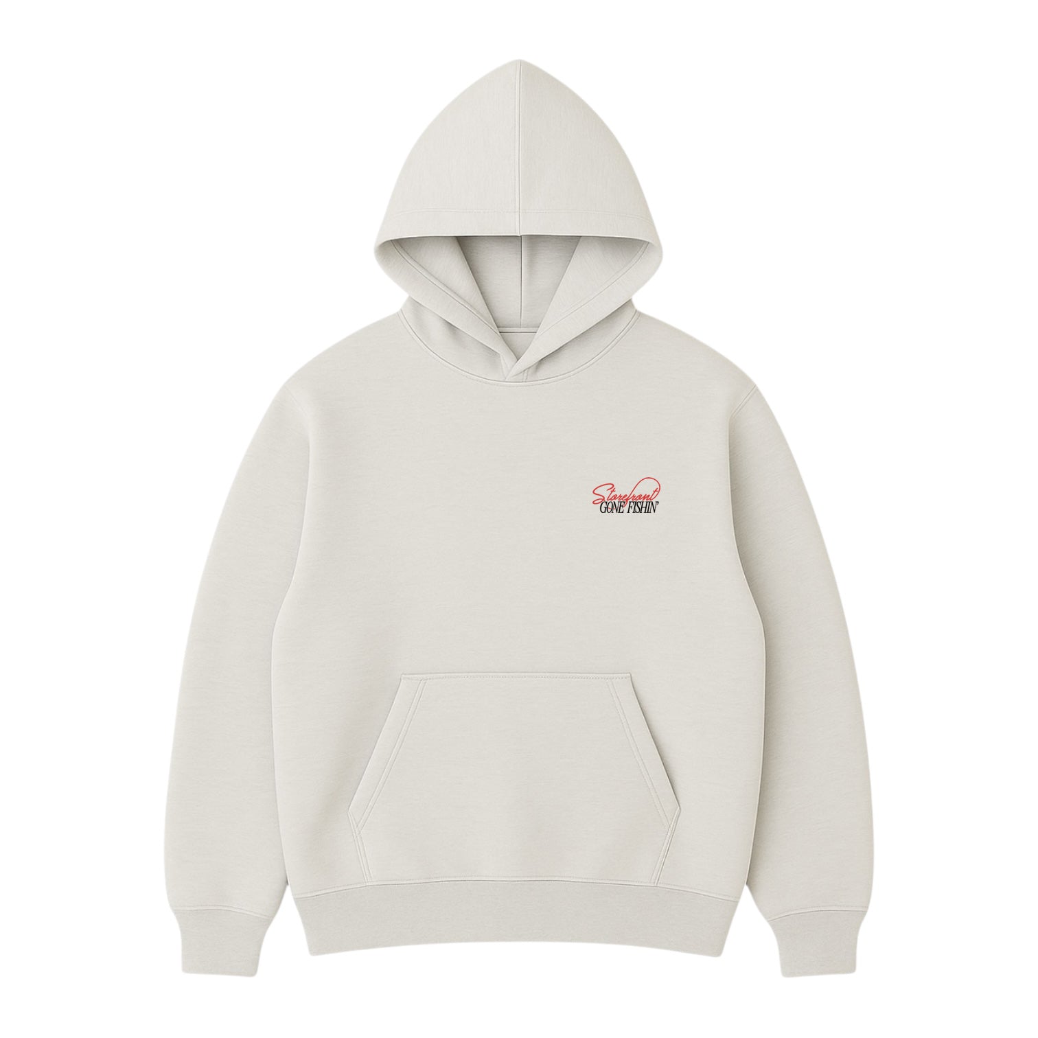 Gone Fishin' Hoodie (Light Ash Grey)