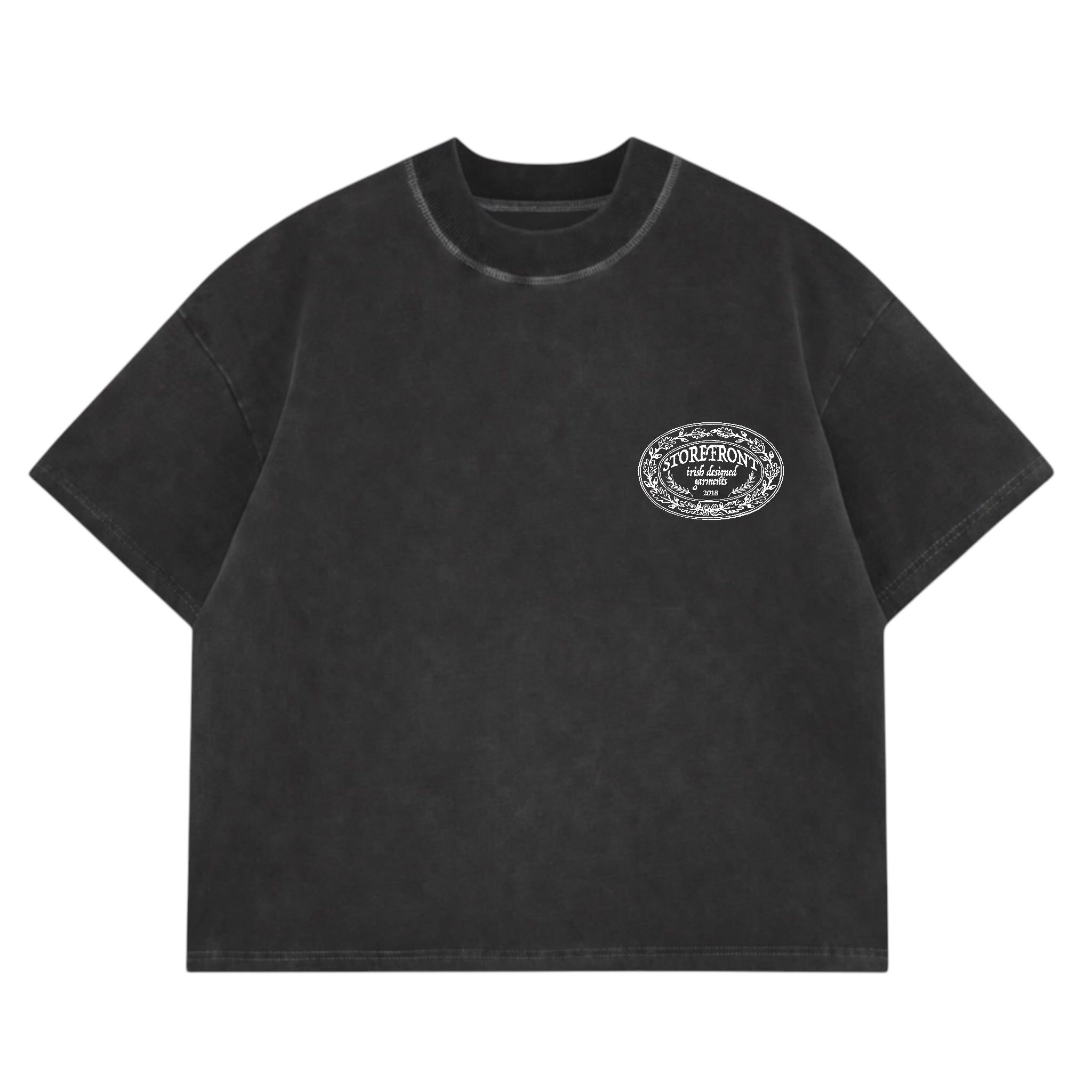 Crest Oak T-Shirt (Washed Black)