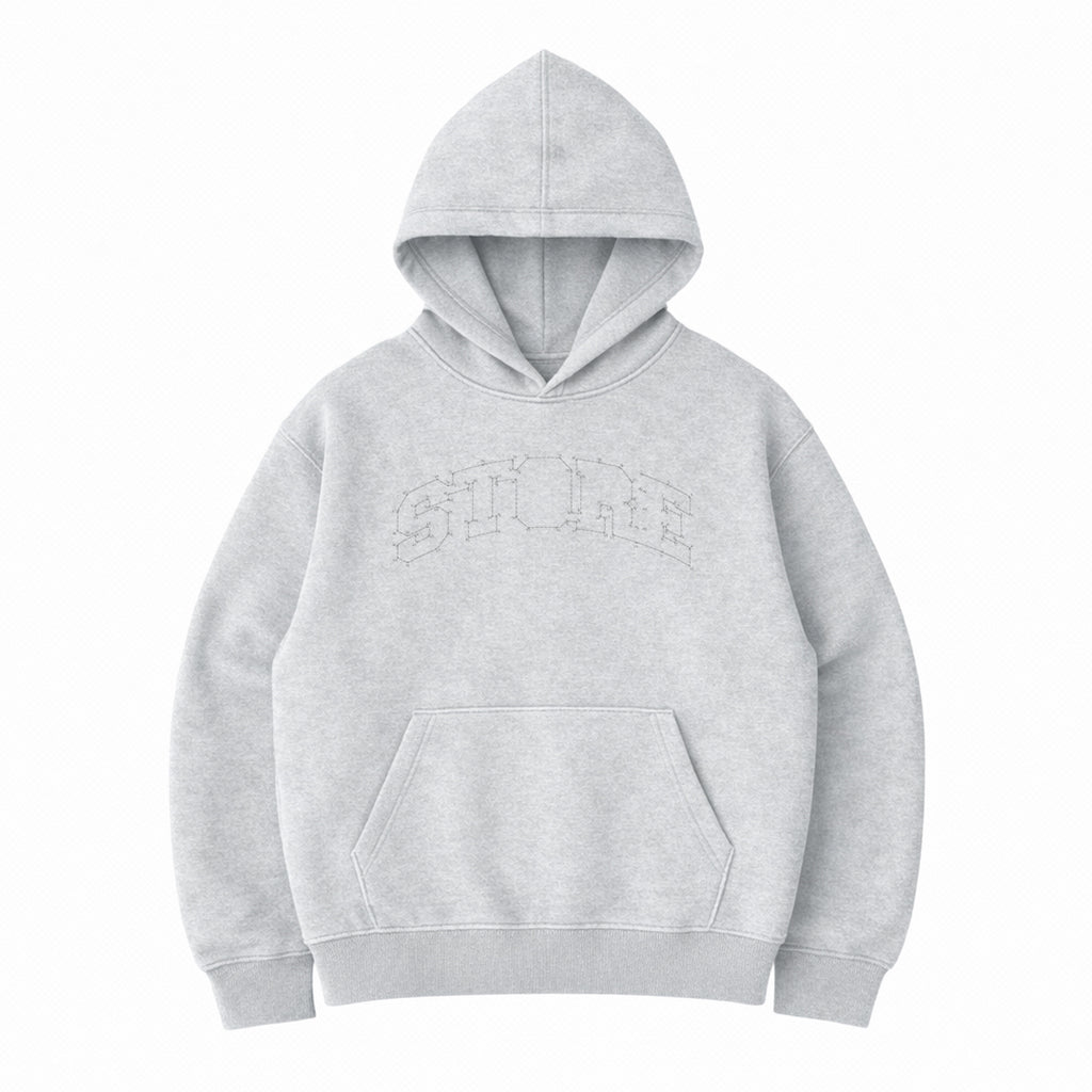 Store Dot to Dot Hoodie (Light Ash Grey)