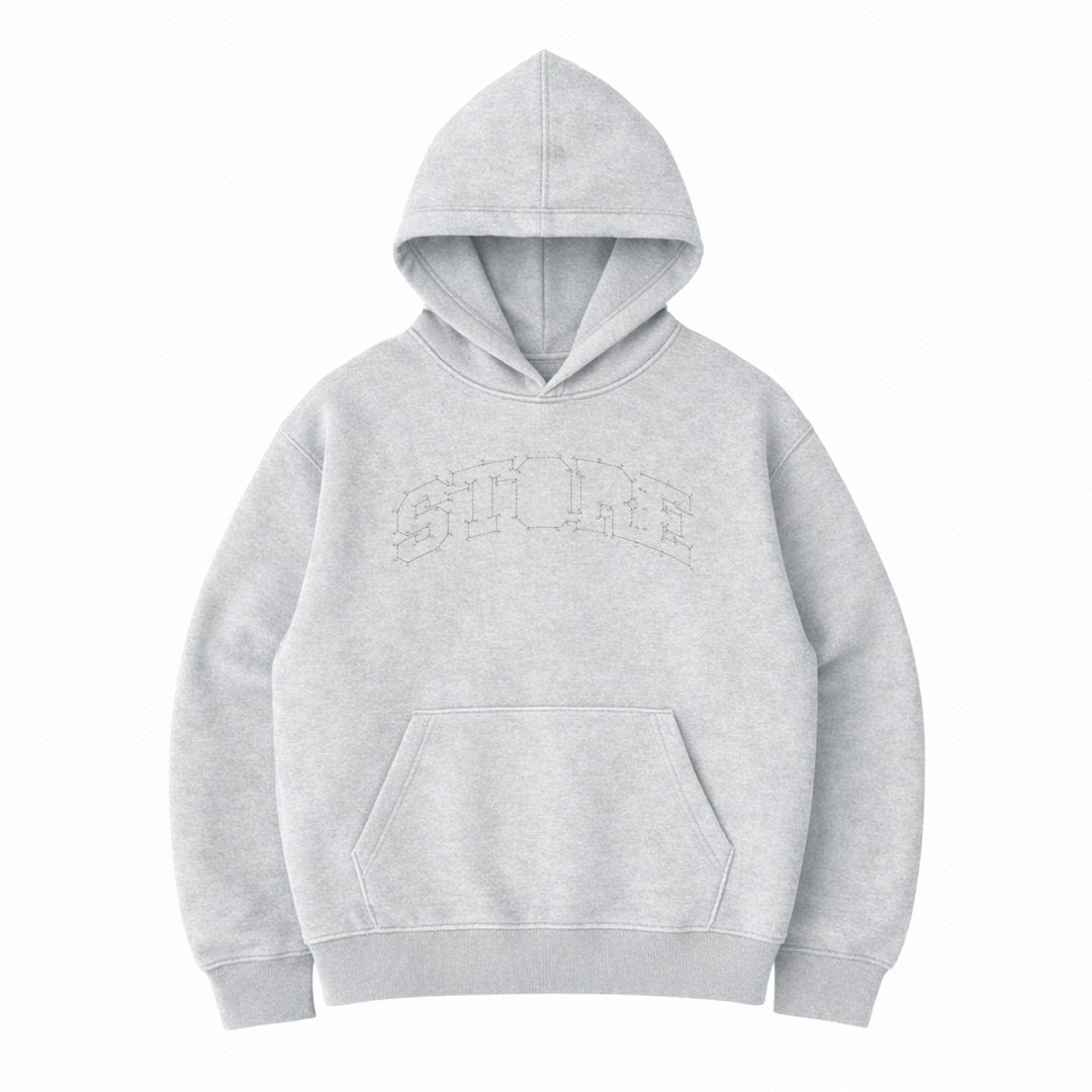 Store Dot to Dot Hoodie (Light Ash Grey)