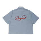Striped Oxford Shirt (Blue)