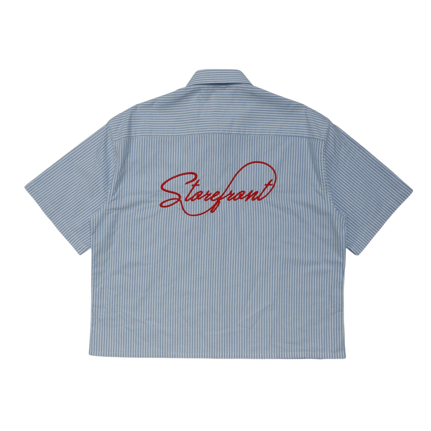 Striped Oxford Shirt (Blue)