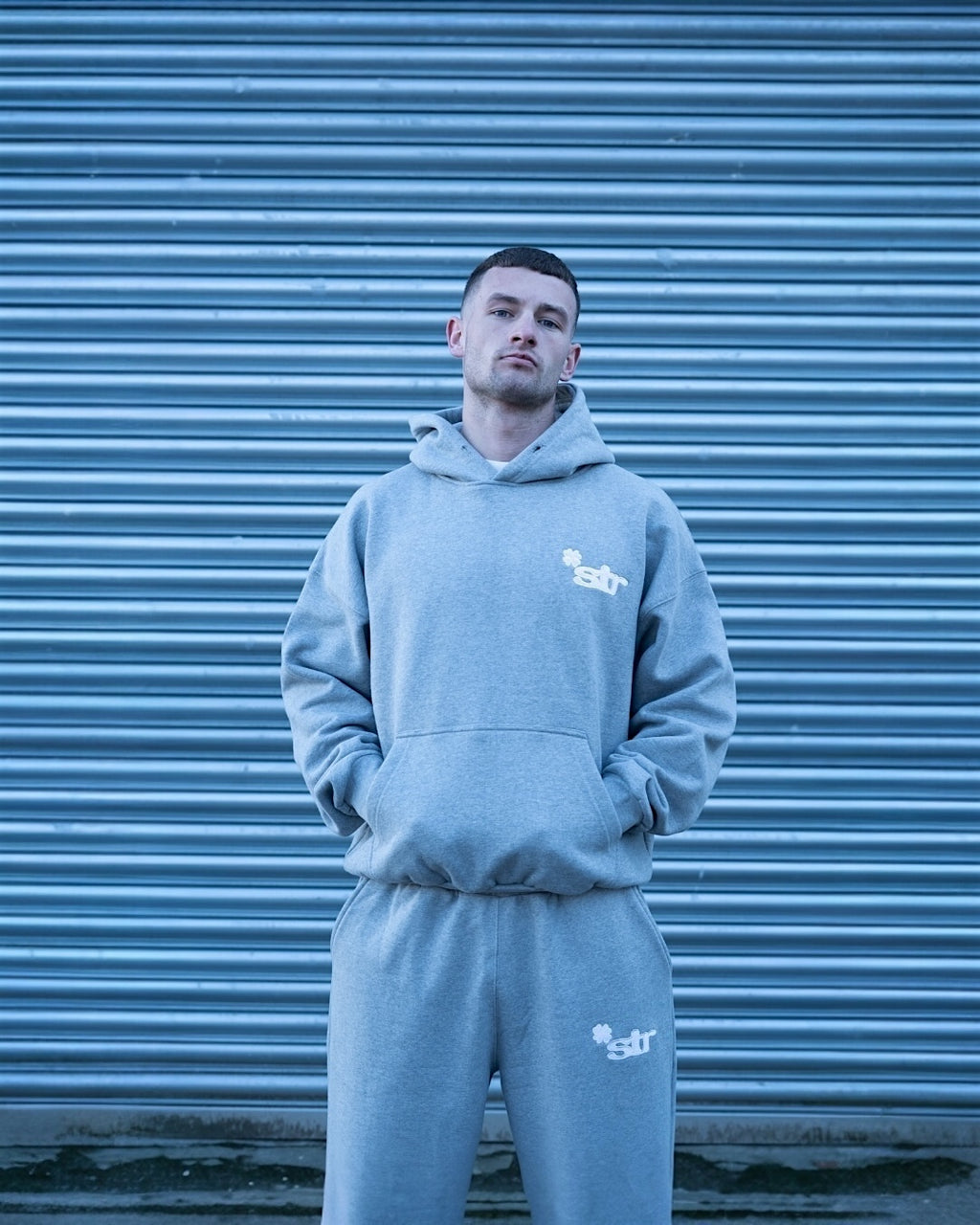 STR Clover Heavyweight Hoodie (Grey)