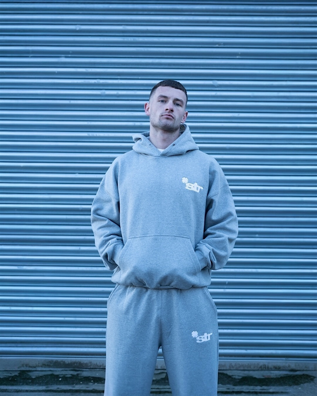 STR Clover Heavyweight Hoodie (Grey)