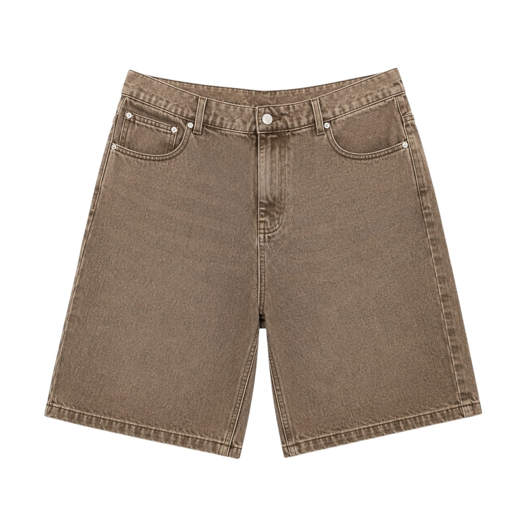 Chainstitch Denim Short (Washed Brown)
