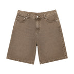 Chainstitch Denim Short (Washed Brown)