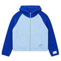 Raglan Cable Hooded Knit (Navy/Blue)