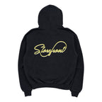 Vintage Script Hoodie (Washed Black)