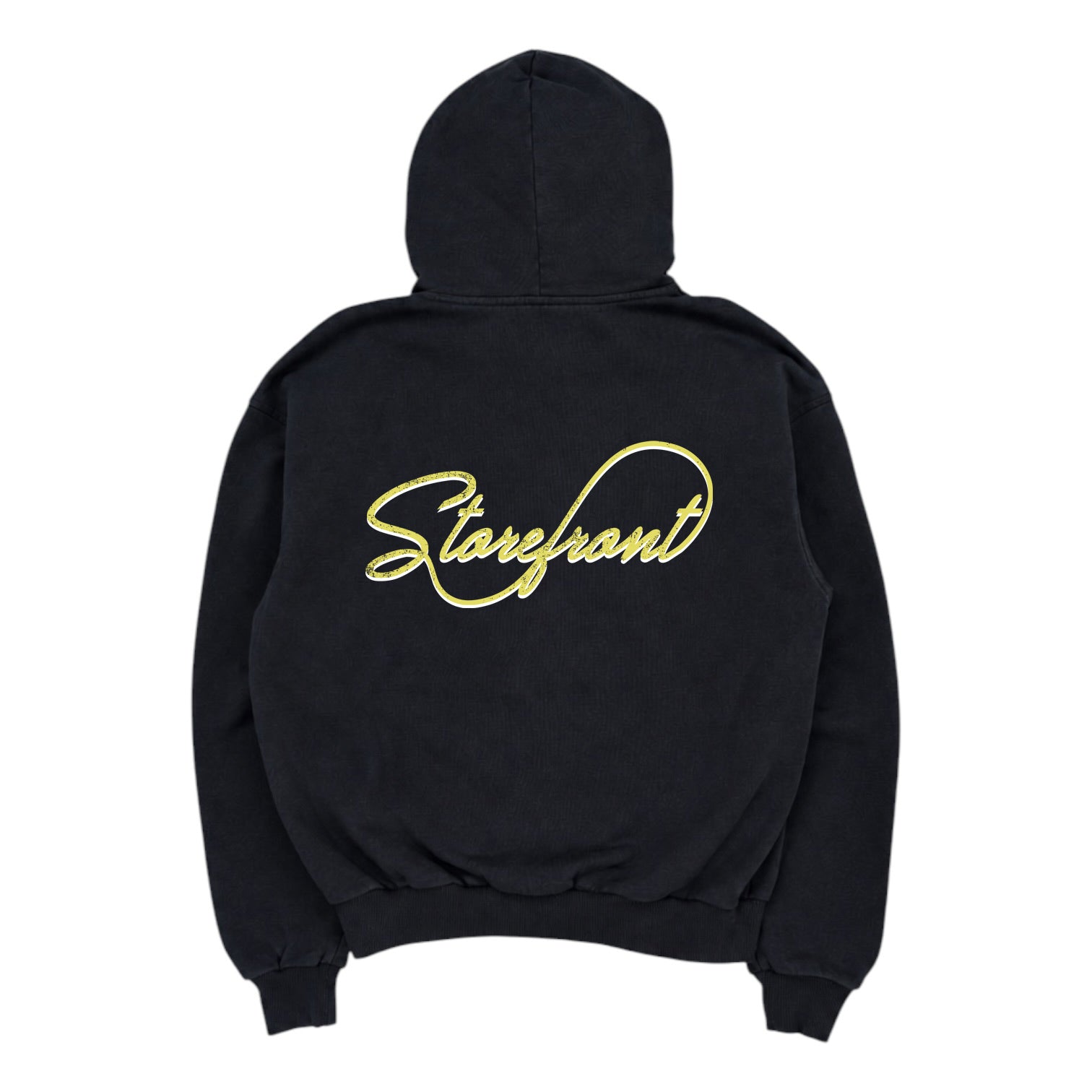 Vintage Script Hoodie (Washed Black)