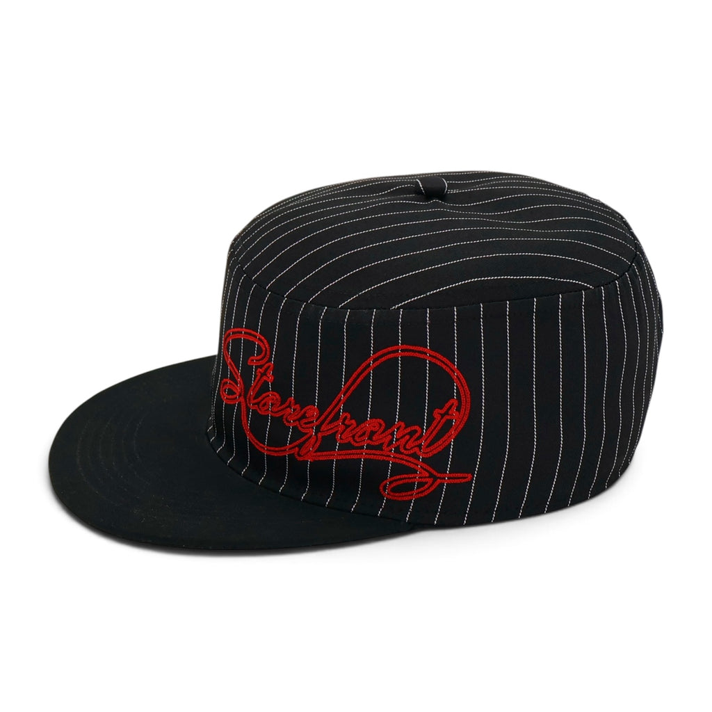 Script Pillbox Cap (Black)