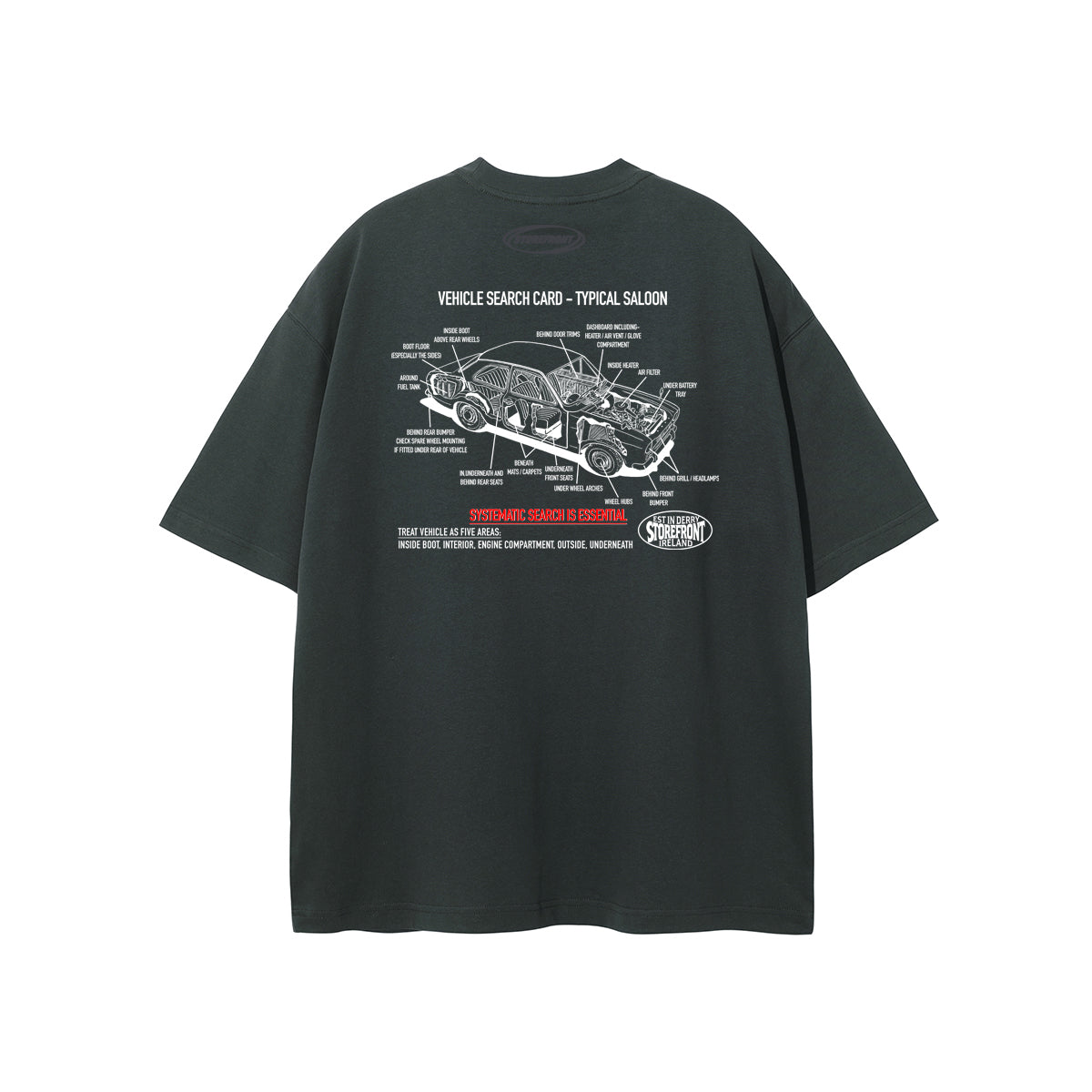 Stop & Search Tee (Coal)