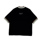 Waffle Jersey Knit Short Sleeve (Black)