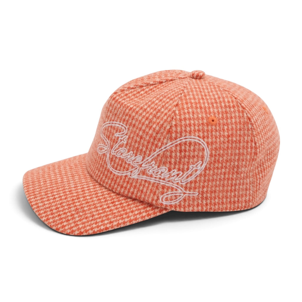 Script Houndstooth Cap (Peach)