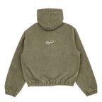 Duck Canvas Zip Up Hoodie (Washed Green)