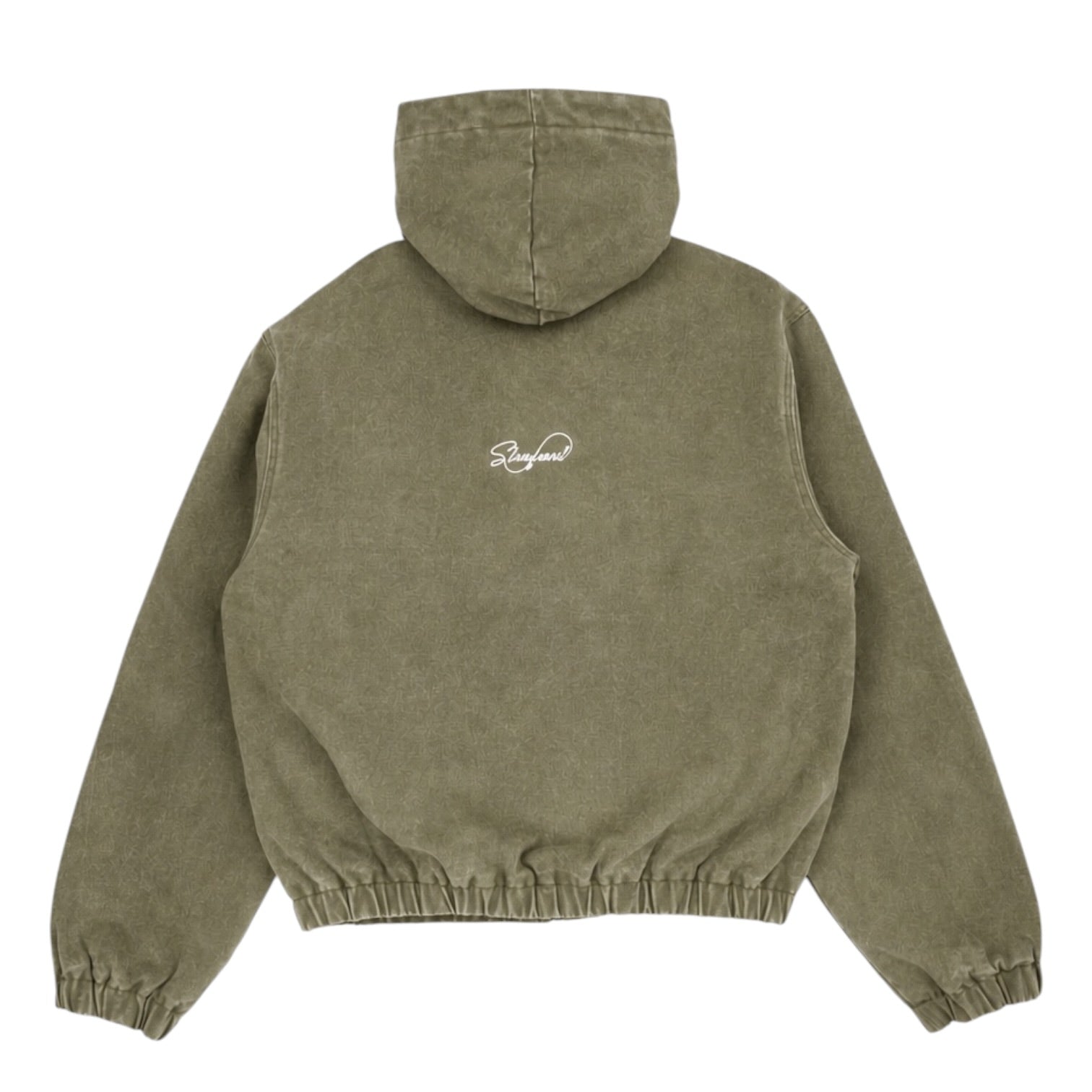 Duck Canvas Zip Up Hoodie (Washed Green)
