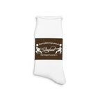 Script Slub Socks (White)