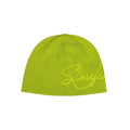 Script Embossed Beanie (Green)