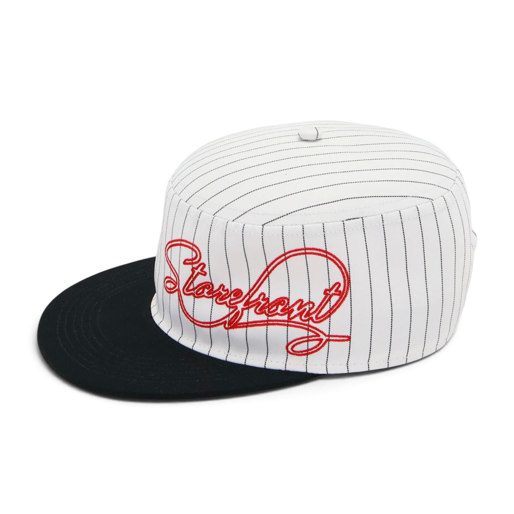 Script Pillbox Cap (White)