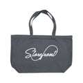 Script Canvas Big Tote (Charcoal)