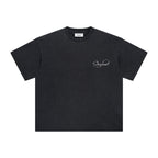 Faded Chrome Script T-Shirt (Black)