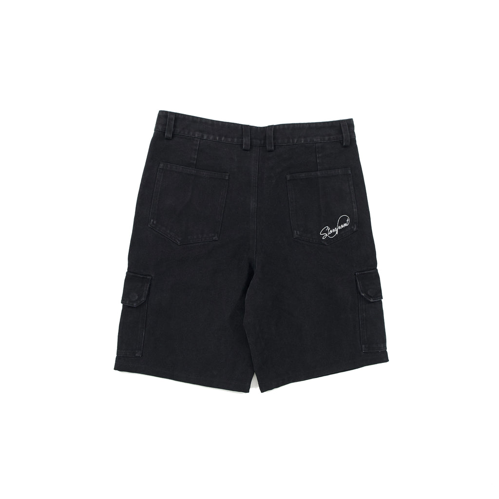 Script Cargo Shorts (Black)