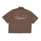 Grid Plaid Shirt (Brown)