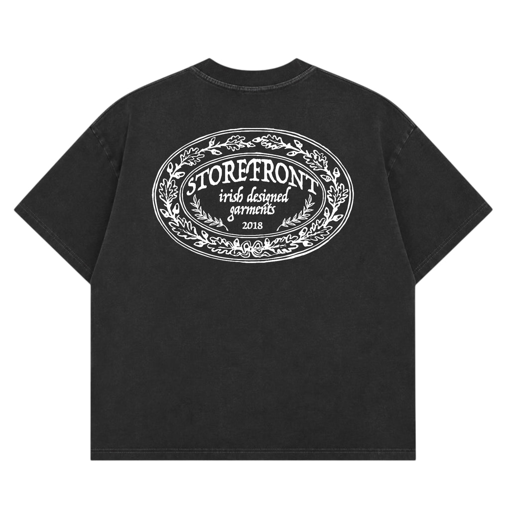 Crest Oak T-Shirt (Washed Black)