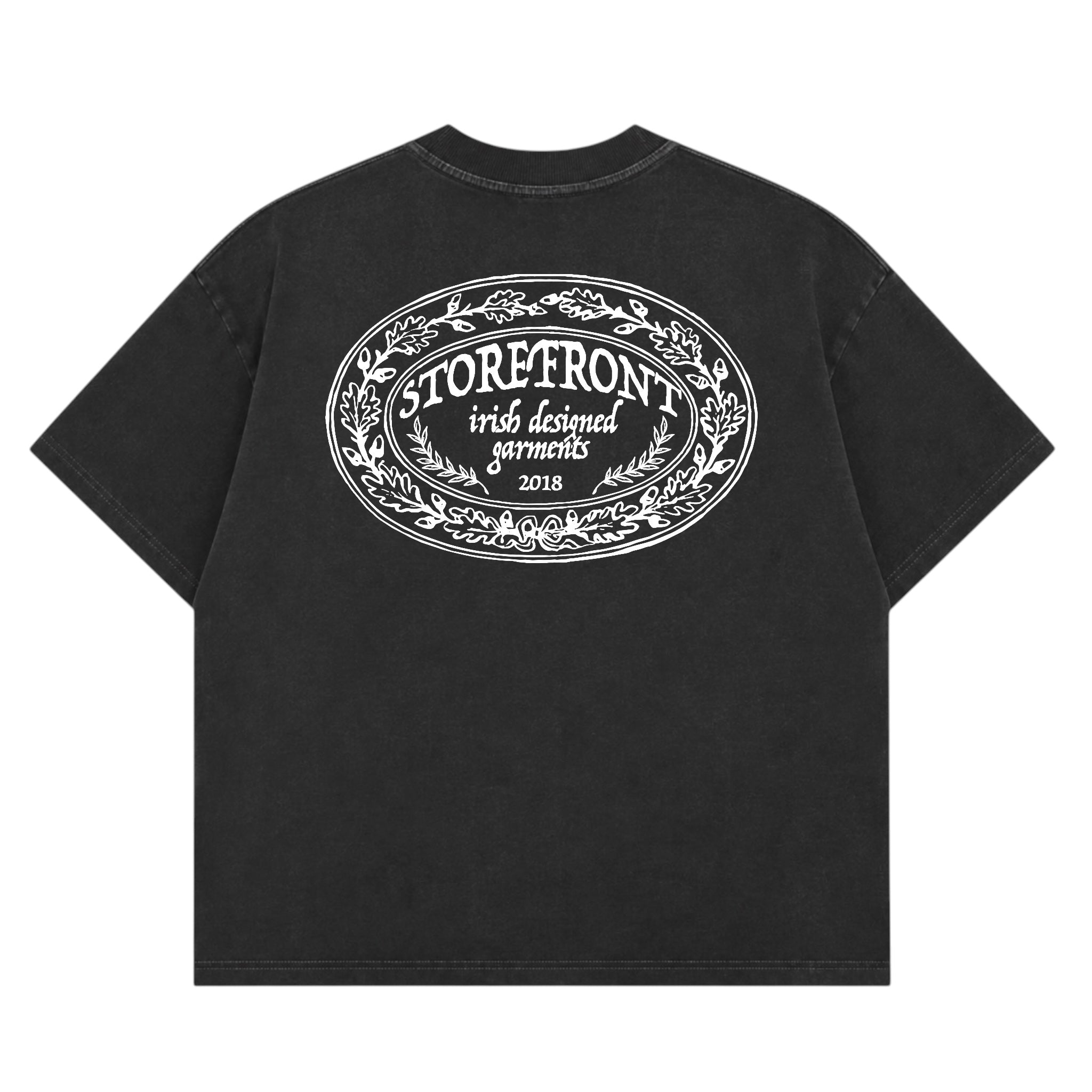 Crest Oak T-Shirt (Washed Black)