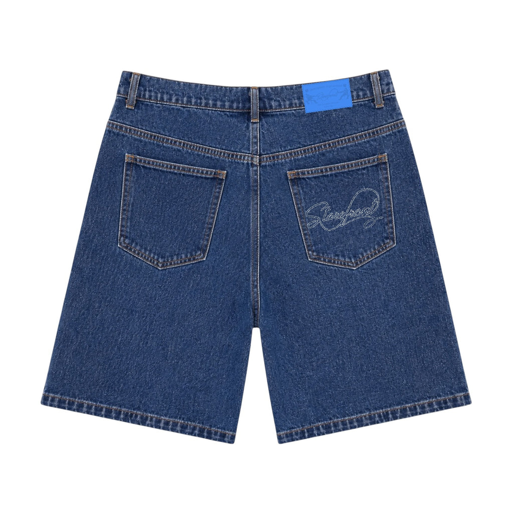 Chainstitch Denim Short (Mid Blue)
